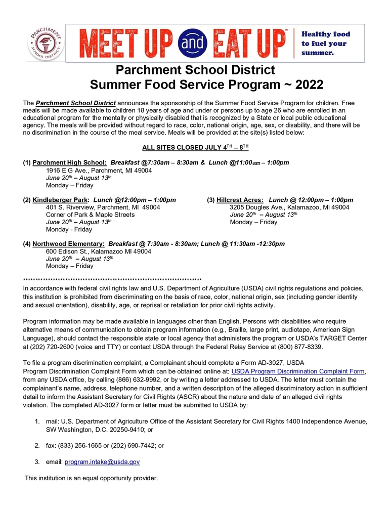 Summer Food Program