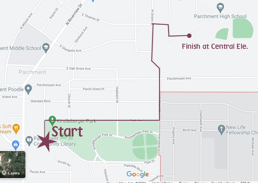 21 Homecoming parade route