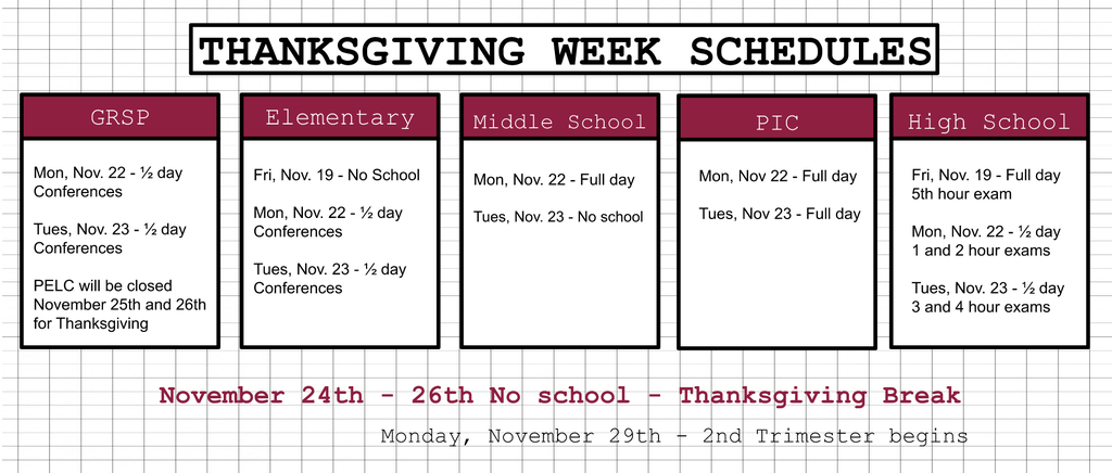 21-22 thanksgiving schedule psd