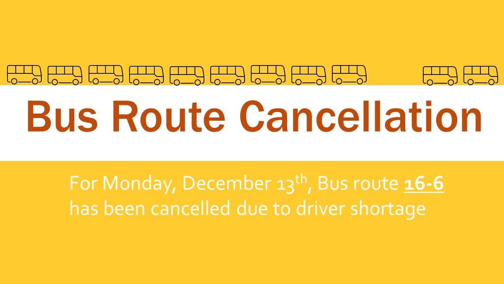 21-monday bus cancellation