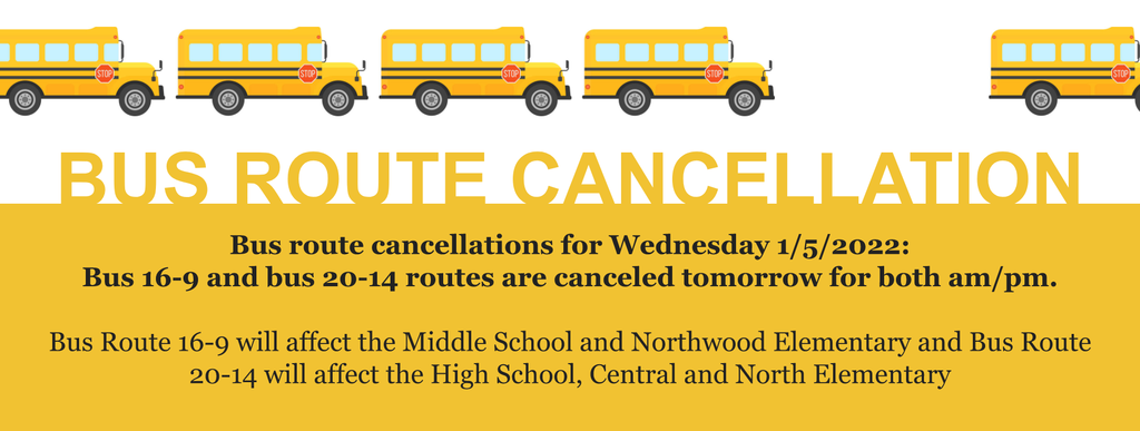22 wed bus route cancel