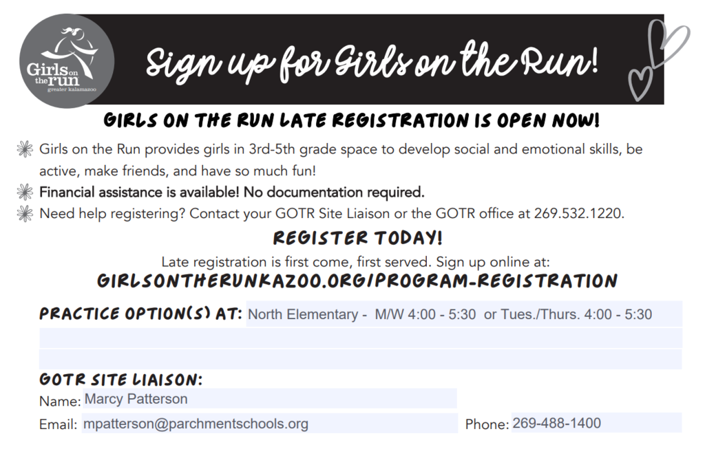 Girls On The Run  Late Registration 